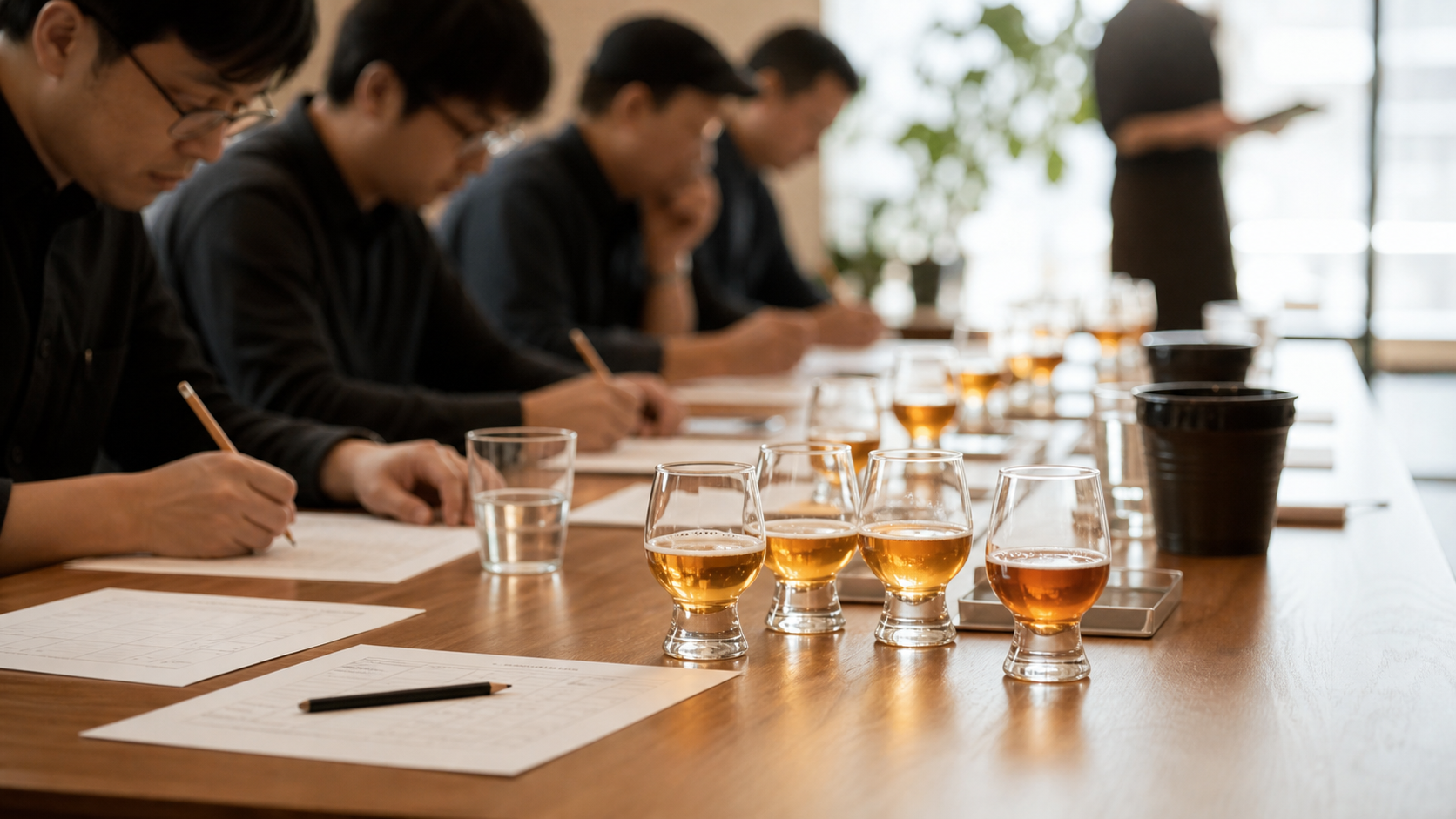 家酿比赛评审桌照片